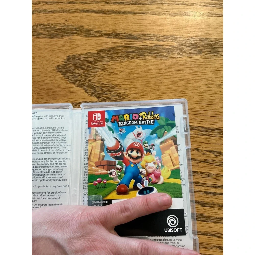 Mario + Rabbids Kingdom Battle Nintendo Switch Case and Insert Artwork Only